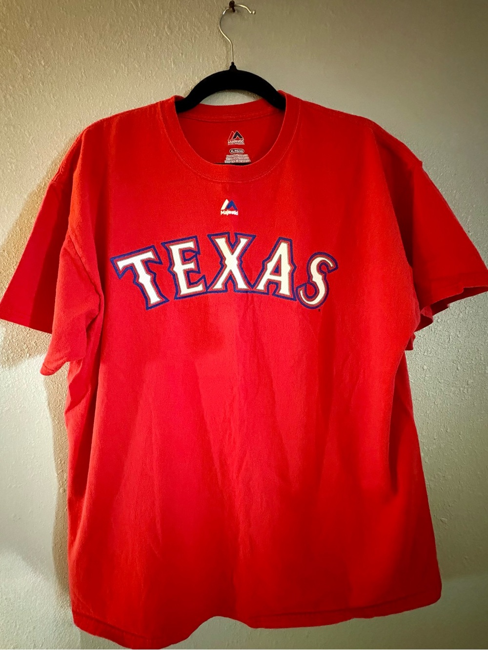 Texas Rangers Rougned Odor #12 Red Graphic Baseball T-shirt